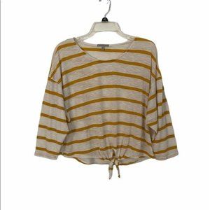 Charlotte Russe Strip Crop Top Medium